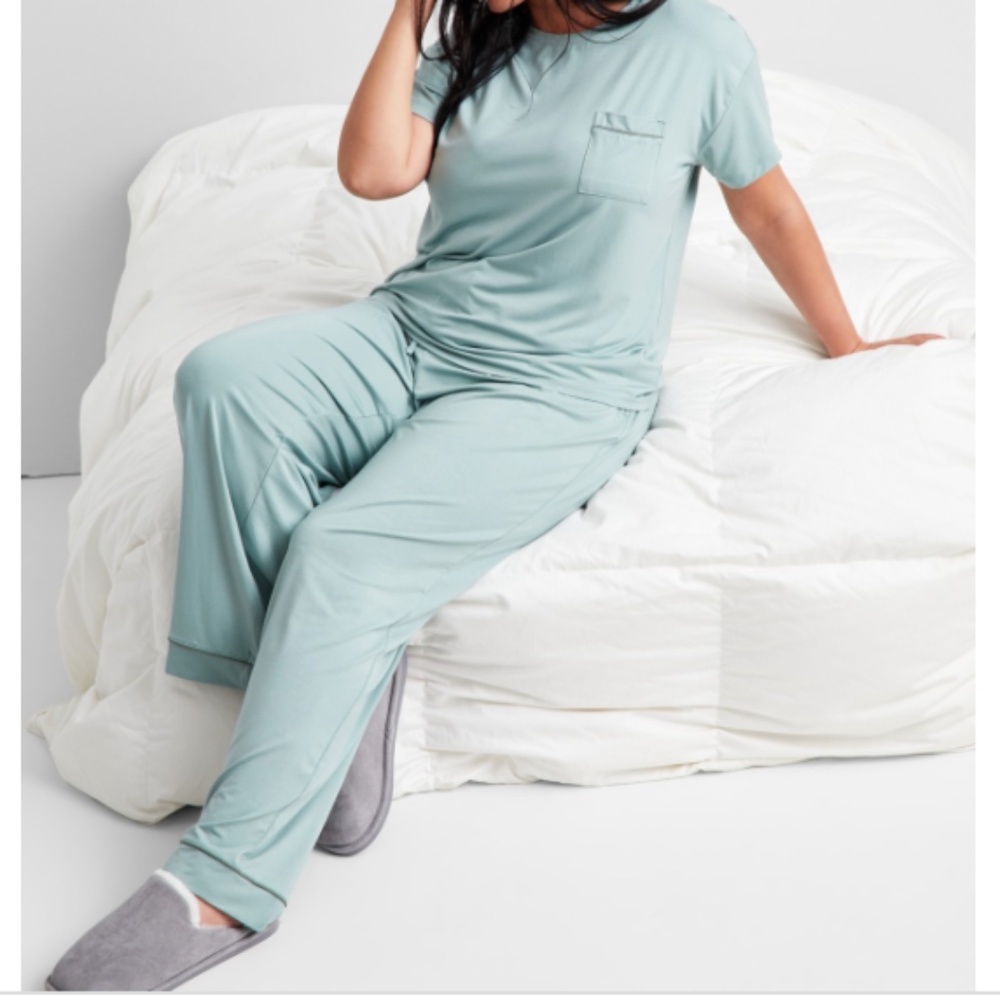 State of Day Women's 2-Pc. Fluid Knit Pajamas Set, Size XL NWT